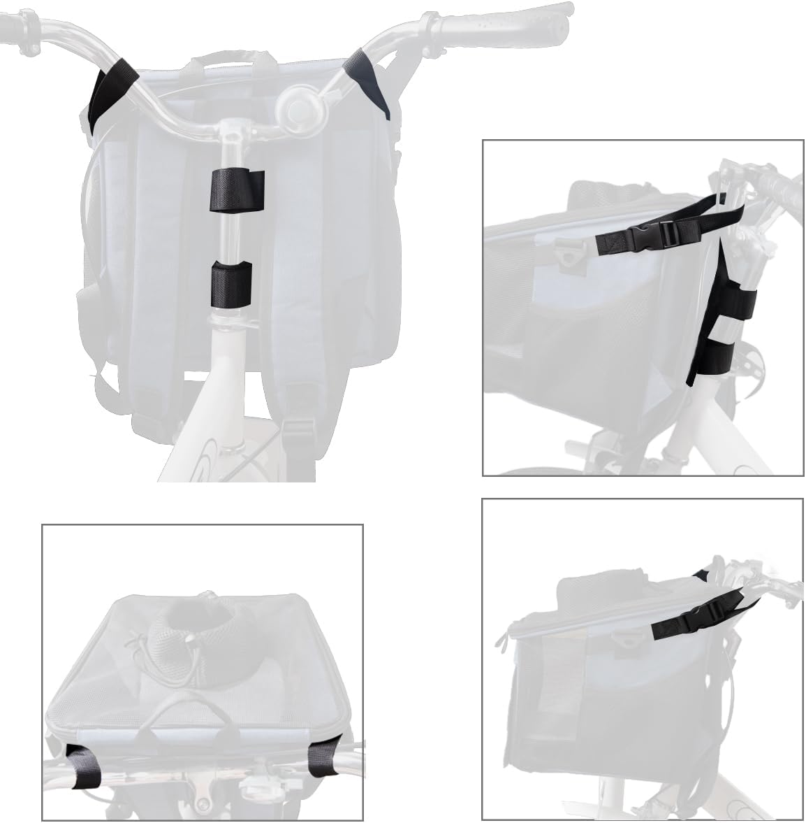 Pet Carrier Bicycle Basket Bag Pet Carrier/Booster Backpack for Dogs and Cats with Big Side Pockets,Comfy & Padded Shoulder Strap,Travel with Your Pet Safety(Classic Blue)