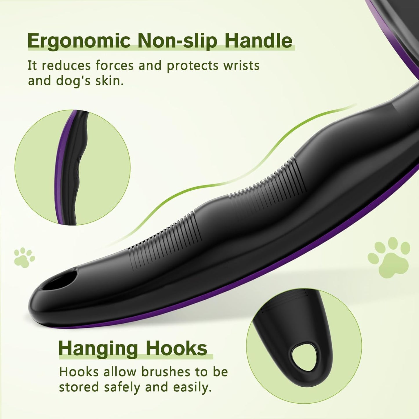 Pecute Self-Cleaning Slicker Brush for Dogs, Cats, Lightweight Dog Brush for Shedding Massaging Grooming, Cat Brush Gently Removes Loose Fur Undercoat for Small Dogs Cats Rabbits of All Hair Types