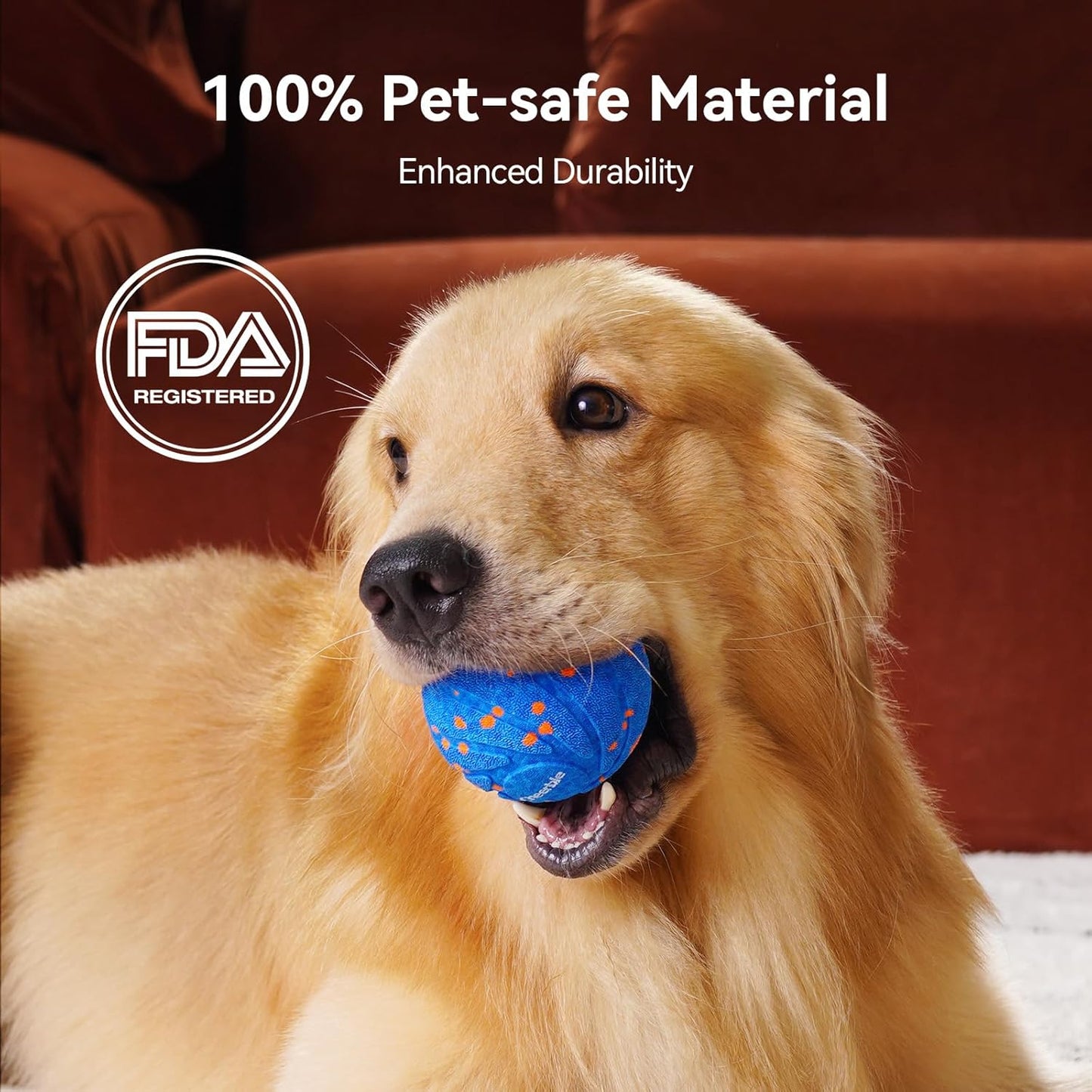 Cheerble Smart Interactive Dog Toy, Wicked Ball AIR, Automatic Moving, Bouncing, and Rotating, E-TPU Material, IPX7 Waterproof Rating, Active Rolling Ball for Medium and Large Dogs