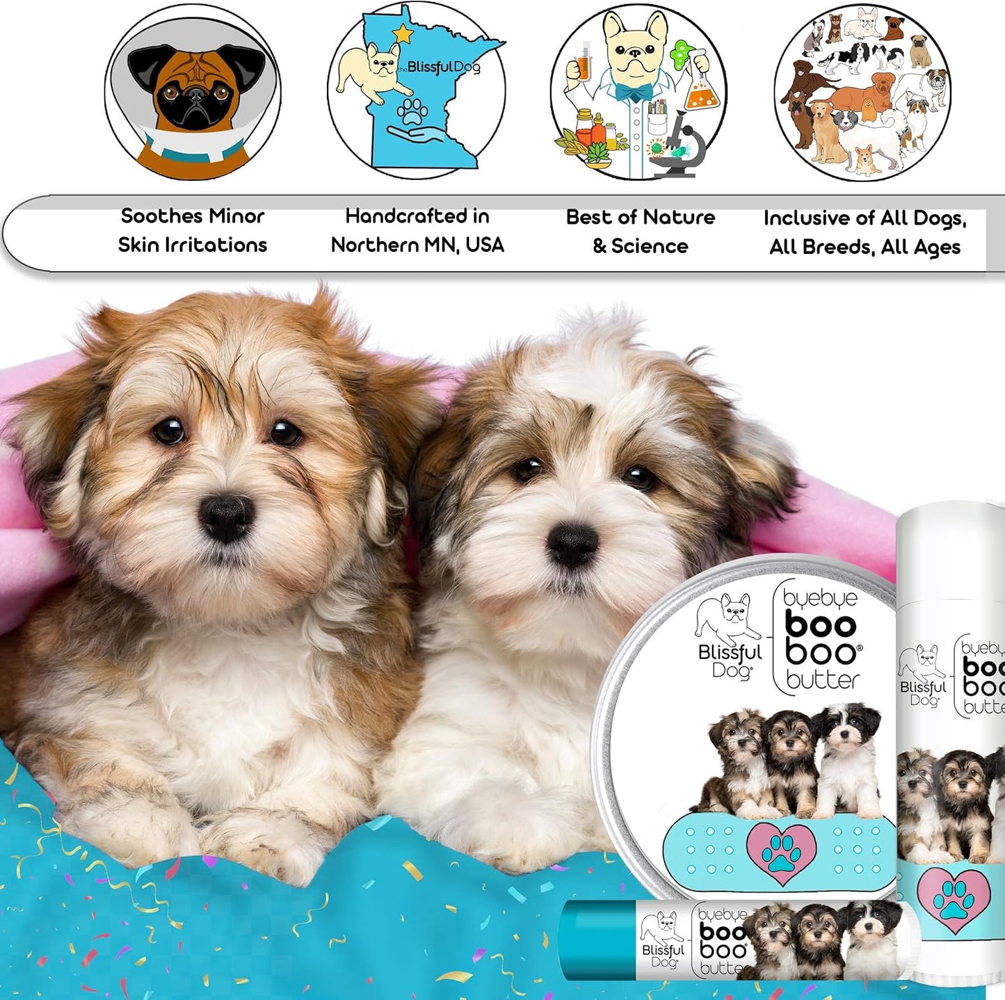 The Blissful Dog Havanese Boo Boo Butter, 8-Ounce