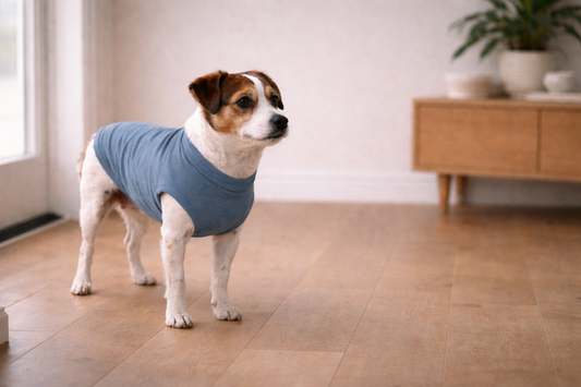 Dog resists new gear