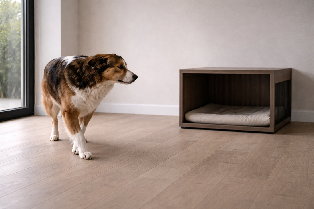 Dog avoids resting spots