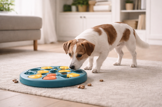 Dog Seems Tired but Keeps Moving