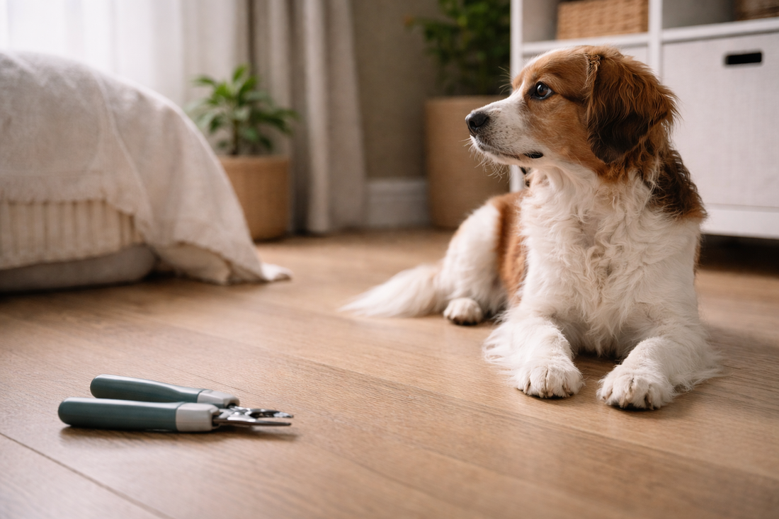 Dog Resists Nail Trimming
