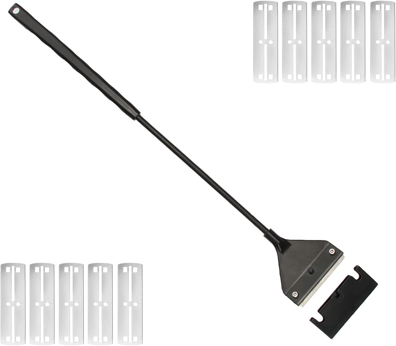 Algae Scraper for Glass Aquarium,Aquarium Razor Scraper with 10 Replaceable Blades,Aquarium Cleaning Tools.