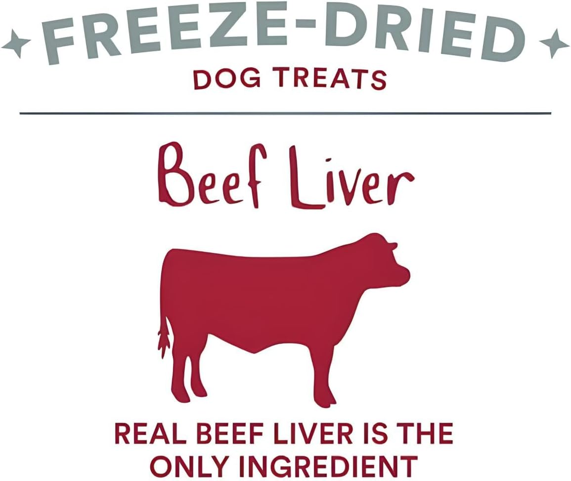 Organic Freeze Dried Dog & Cat Treats - Single Ingredient, Grain Free Food Toppers for Healthy Pets, No Fillers or Preservatives (3 Bag, Beef)