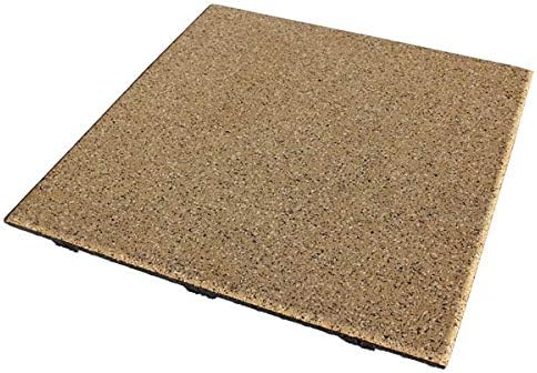 American Floor Mats - Extreme Rubber Gym Tiles - 1 Inch Thick Colorful Rubber Gym Tiles - Superior Shock and Sound Absorbing Tiles - Solid Black 25 Tile Pack (Covers 100 Sq Ft)