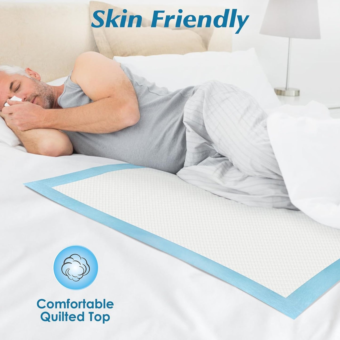 Super Absorbency Disposable Leakproof Underpads with Quick Drying for Baby, Adults, Puppy, Dog Bed Pee Pads, Extra Large, XXL Incontinence Pads, 30” x 36”, 50 Count