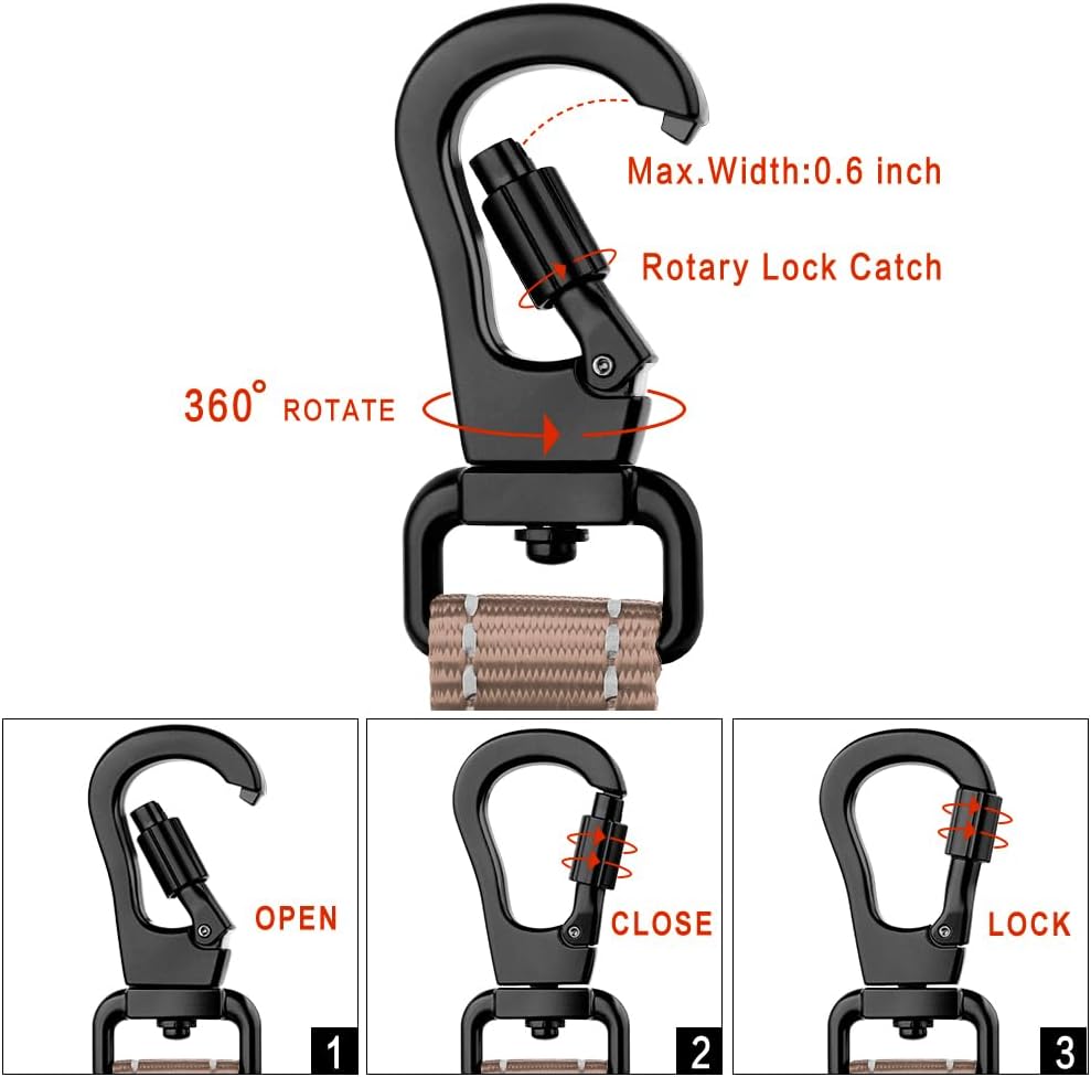 PLUTUS PET Short Dog Leash, Reflective Nylon Padded Handle, Strong Traffic Leash with Carabiner Clip, Perfect for Large or Medium Dogs (10”，Beige)