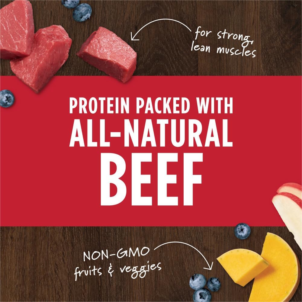 Instinct Raw Boost Mixers, Freeze Dried Dog Food Topper, Grain Free Recipe - All Natural Beef, 14 oz. Bag