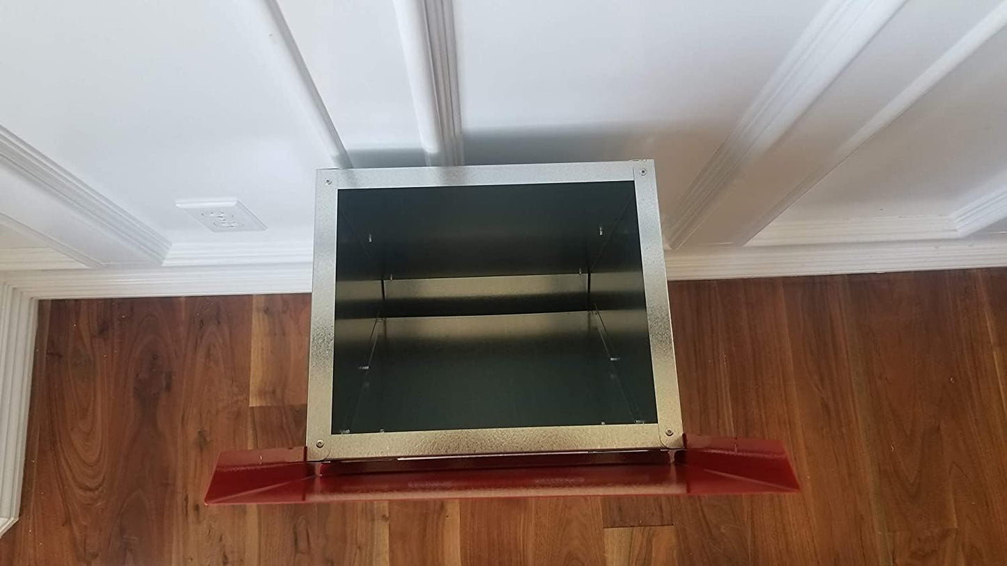 Duncan's Dog Feeder - Galvanized Metal Pet Food Station for Outdoor or Indoor Use - Automatic Gravity Self Feeding Dispenser for Small, Medium, and Large Breeds - Holds 25 Pounds of Dry Kibble