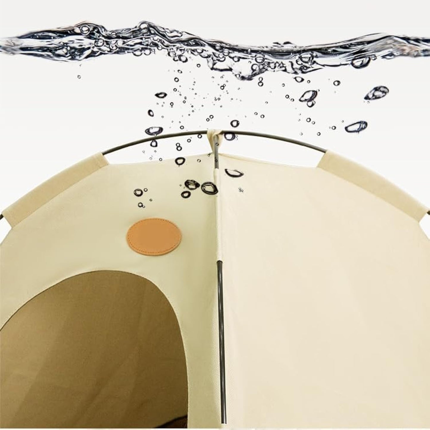 BreezyDen Pop-Up Pet Tent – Portable Indoor/Outdoor Cat Tent, Waterproof Pet Hideaway for Cats & Small Dogs with Mesh Window, Anti-Slip Base & Washable Design (Dark Gray, XL (20 catties Kitten))