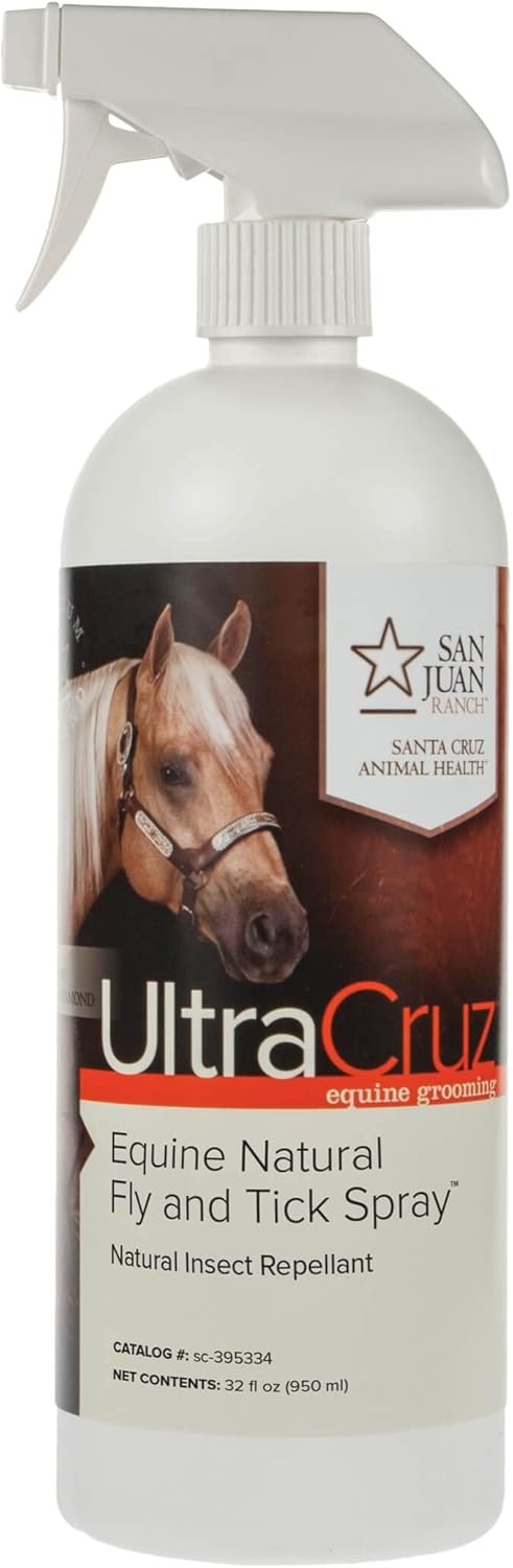 UltraCruz Equine Horse Shampoo, Conditioner and Fly & Tick Spray Bundle, 32 oz Each