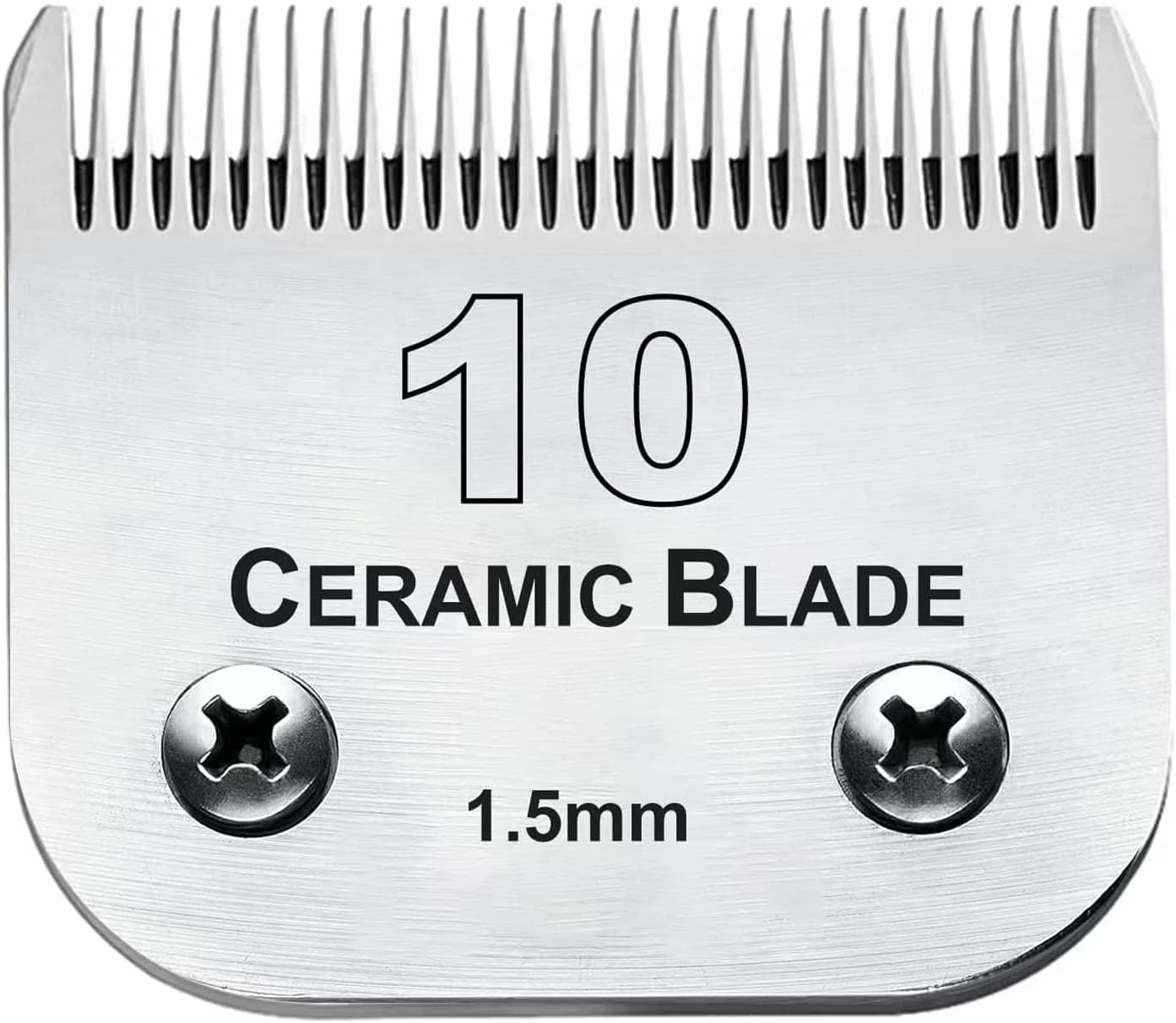10 Blade Dog Grooming Clipper Blades Compatible with Andis Dog Clippers,Detachable Stainless Steel Blade,Size 10, 1/16-Inch Cut Length