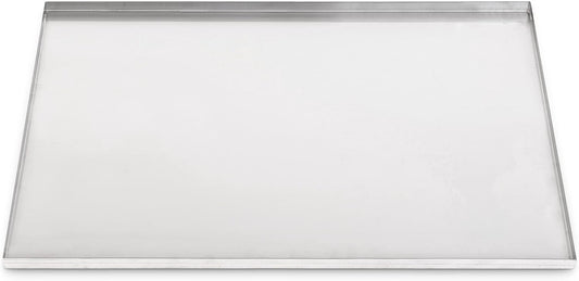 Metal Replacement Dog Crate Pan Chew Proof Crack Proof Pet Kennel Tray Central Dog Training Crate Pan Pet Supplies (Stainless Steel, 47.25" L X 29.375" W X 1")