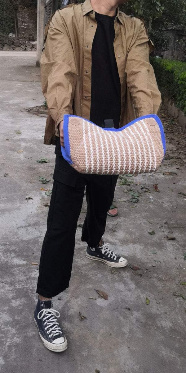 Tealover Dog Bite Pillow Wedge 2 Handles Interactive for Puppies Young Dogs Training Playing Fetching Games