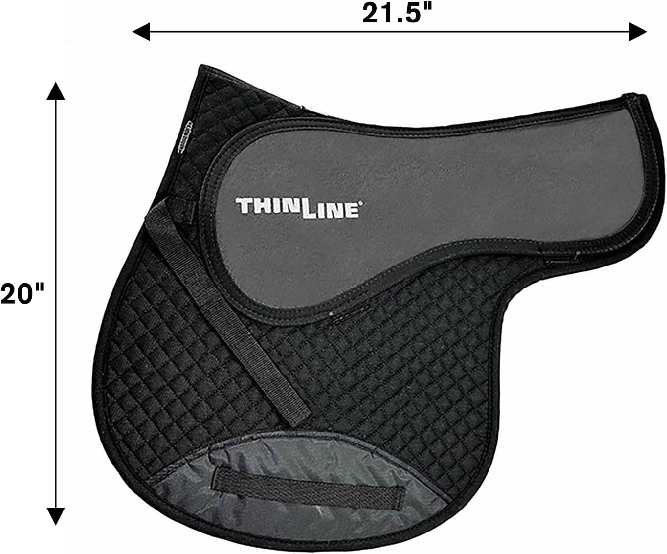 Thinline Cotton Quilted Jumper Durable Breathable Horse Riding Washable Shock-Absorbing no-Slip Thin Equine Saddle Pad - Equestrian Equipment and Accessories
