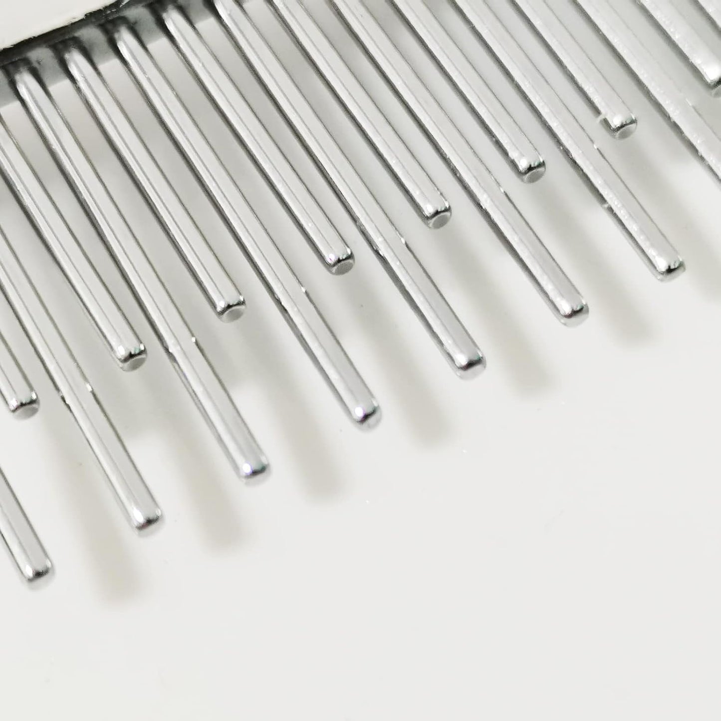 Dog or Cat Comb Grooming with Short and Long Teeth Dematting Knots Tangles Remover Combs Detangler Tool Suitable for Dogs Cats Poodle HorseStainless Steel Pin (Black)