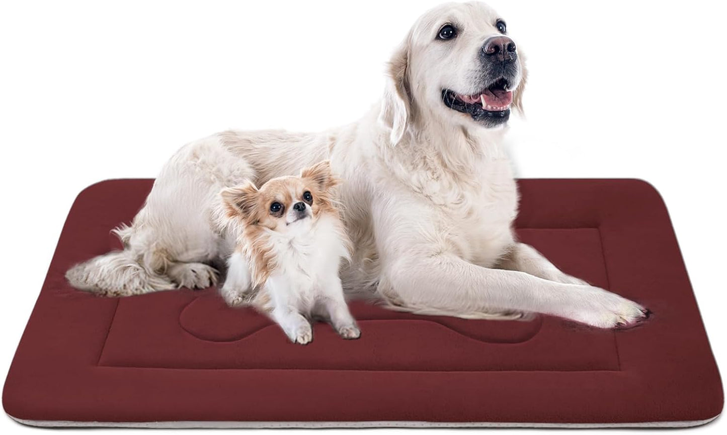 JoicyCo Extra Large Dog Bed Crate Mat 47 in Non-Slip Washable Soft Mattress Kennel Pads