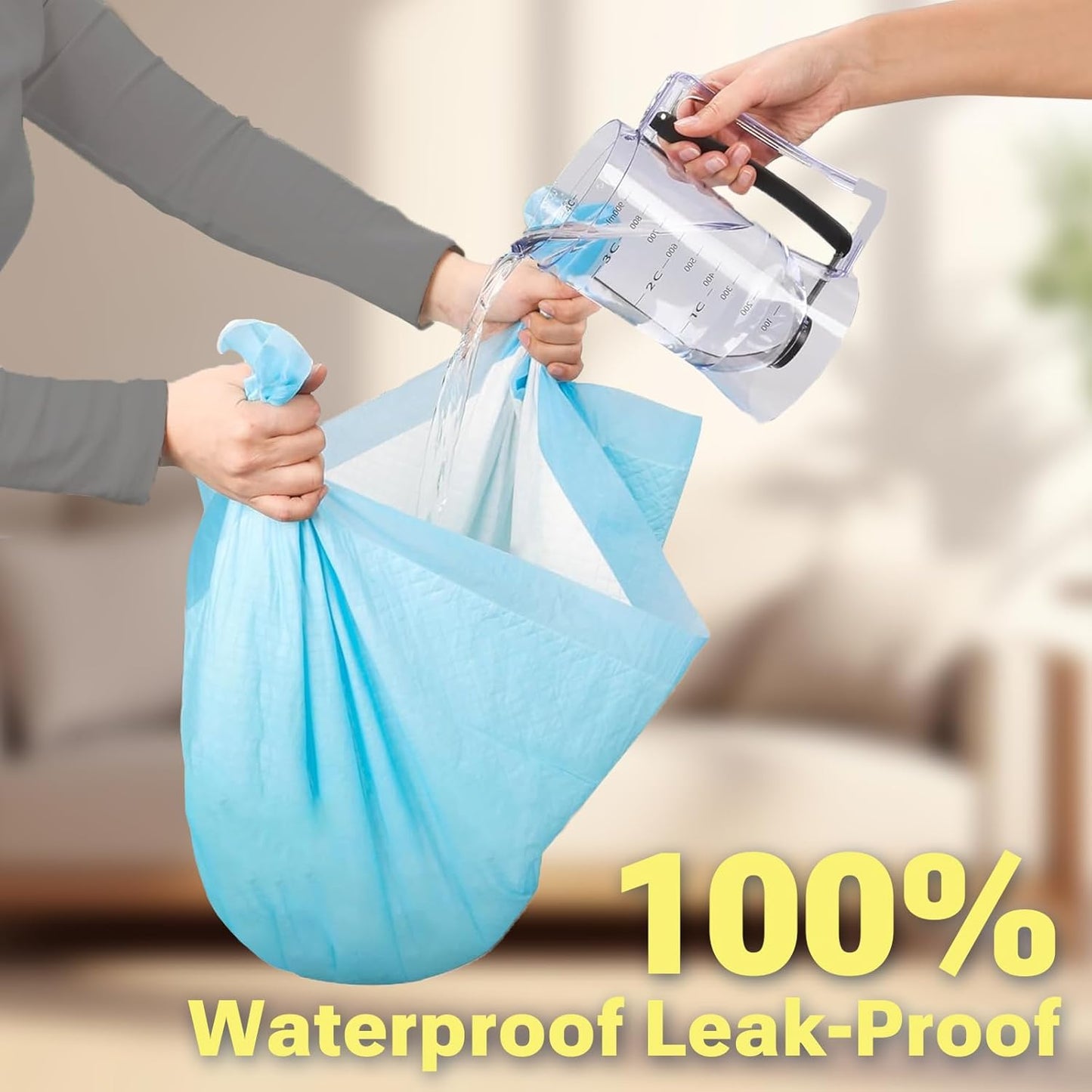 Super Absorbent Puppy Pads 22"x22" 30 Count, Quick Drying Dog Training Pee Pads, Disposable Underpads for Baby and Adults