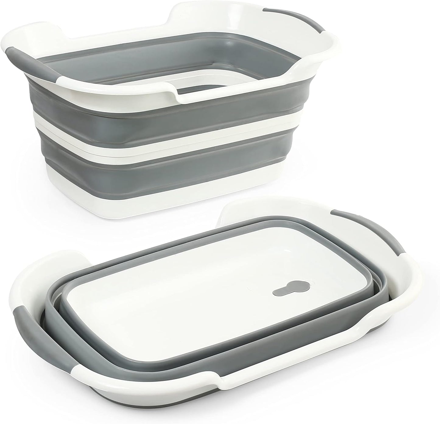 Smoochie Collapsible Dog Bathtub, Dog Tubs for Bathing, Portable Tub, Dog Wash Tub, Pet Tub and Dog Bath Tub for Dog/Cat/Pet and Puppy Bath Tub, Dog Tub for Pets and Cats (Gray)