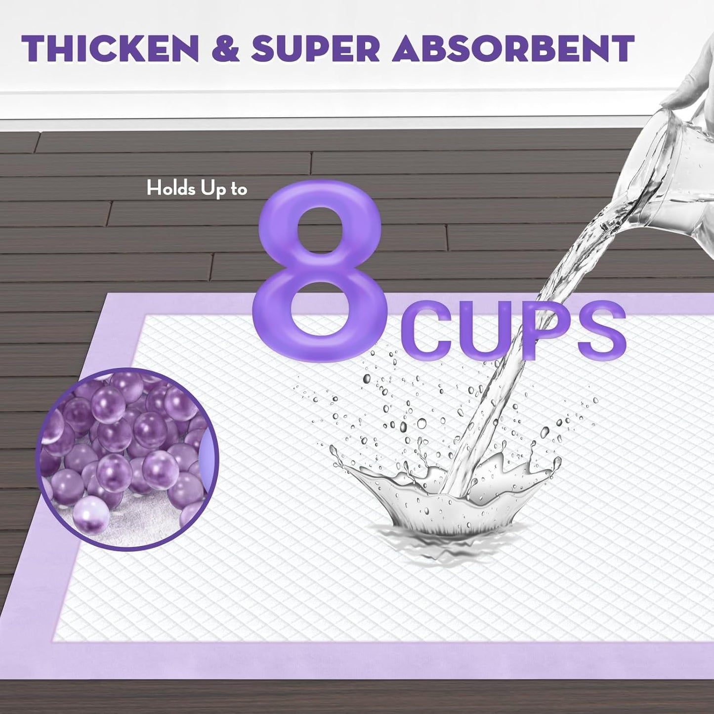 CROCI Dog Pads Extra Large 30x36in, Puppy Pads with Adhesive Tabs Super Absorbent Up to 10 Cups, Disposable (40 Counts)