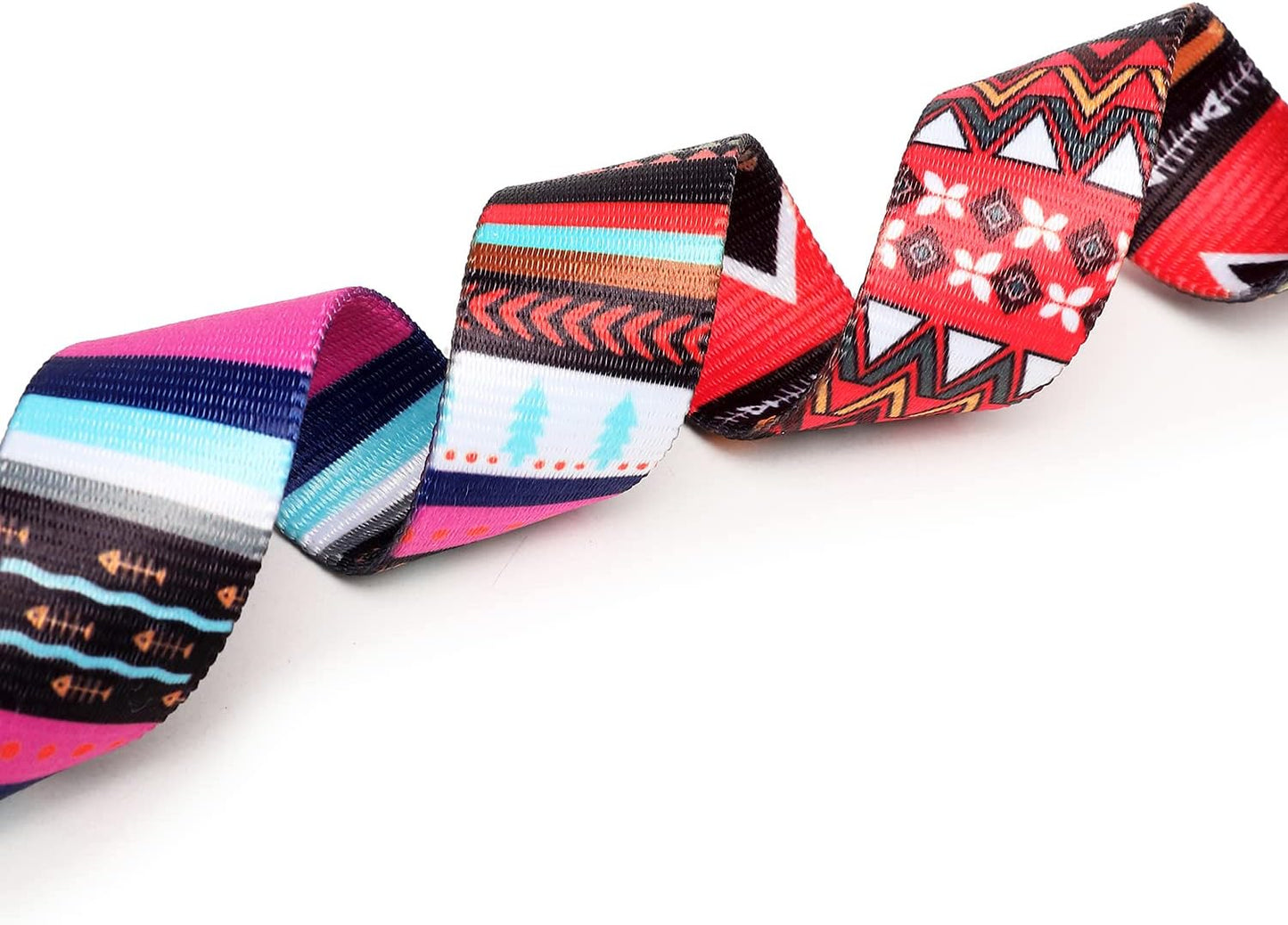 Mercano Adjustable Dog Collar - Special Design Patterns, Soft Nylon Comfortable Durable Pet Collar for Small Medium Large Dogs (XS, Tribal Pink)