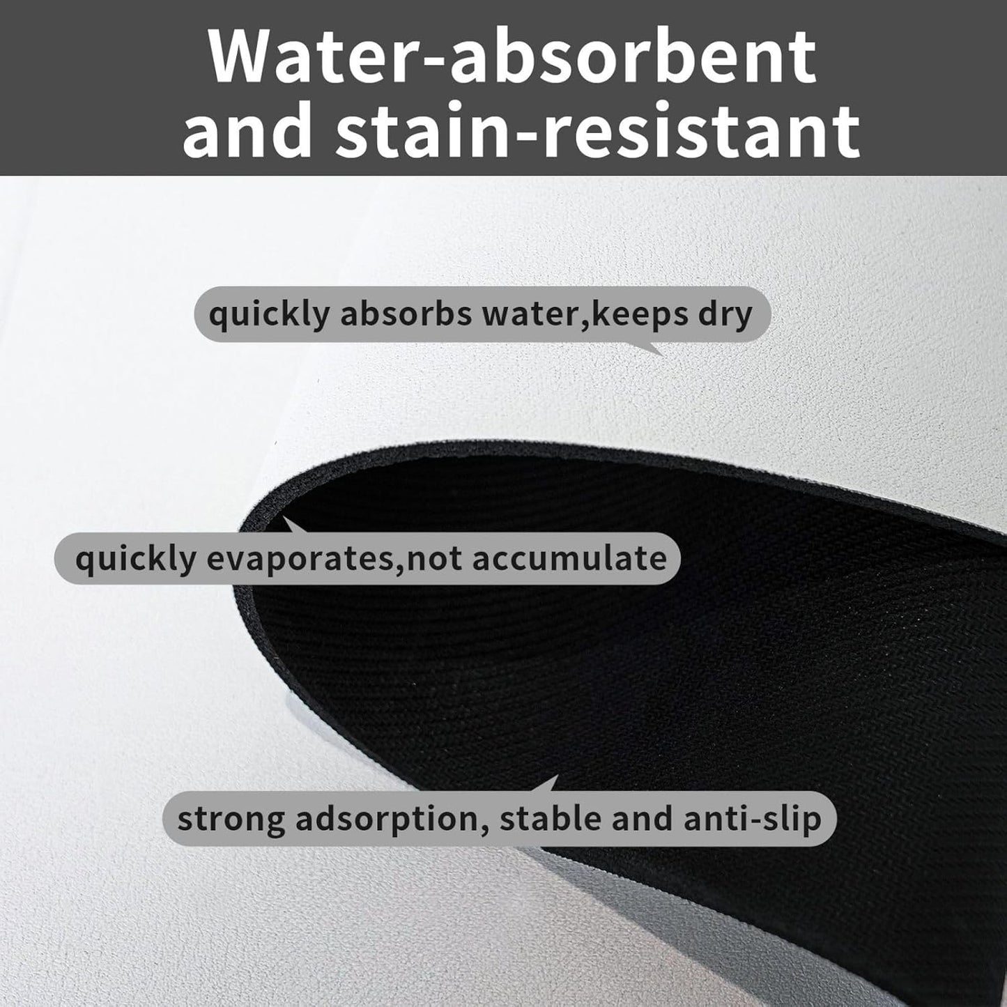 Coffee Dog Food Mat Absorbent Bowl Mats No Stains Quick Dry Waterproof Pet Cat Placemats for Food and Water, 30x45cm