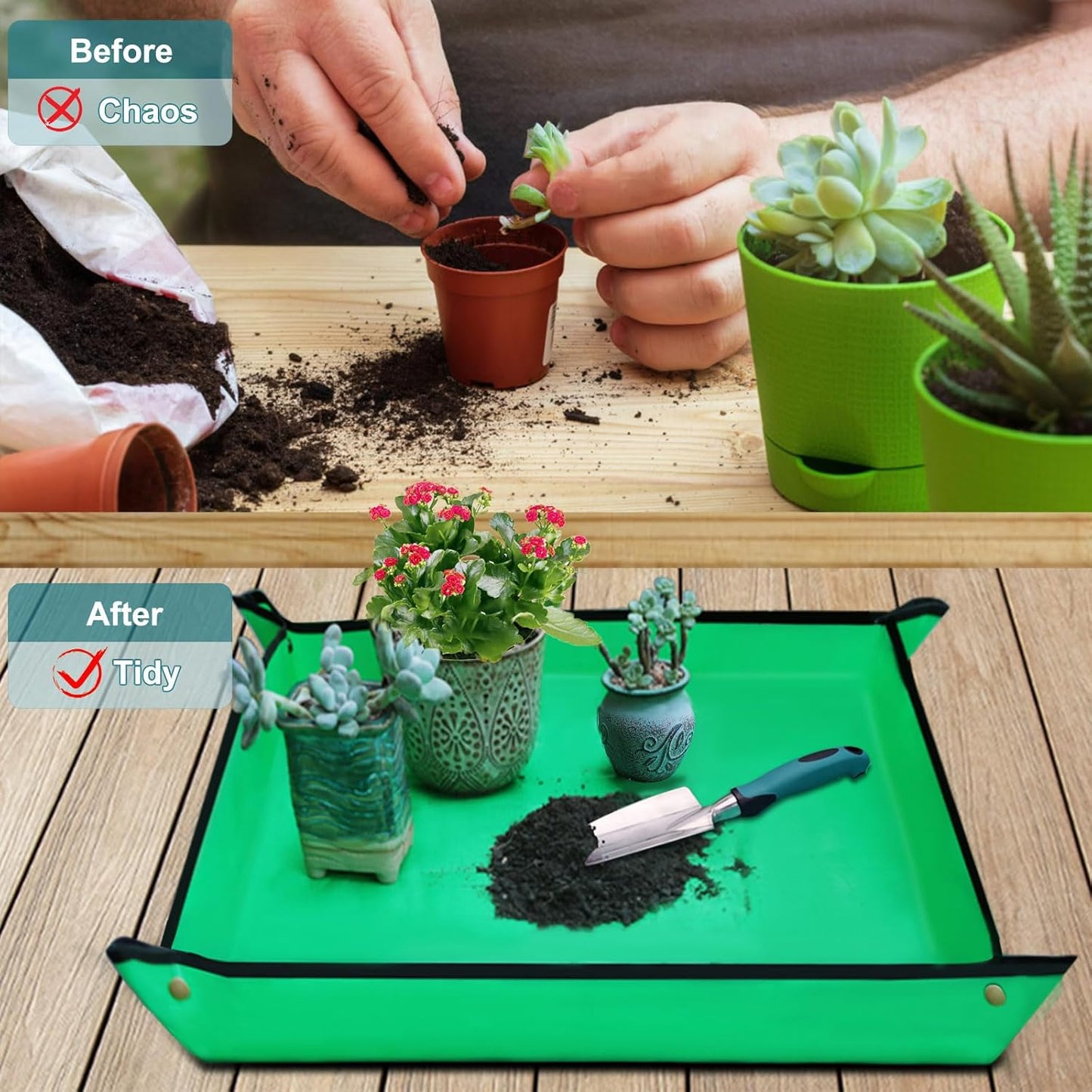 Kynup Garden Tools 7-Piece, Gardening Hand Tools, Gardening Tools Set Cultivators with Rust-Proof,Stainless Steel, Aluminum Alloy Material, Gardening Supplies Set Ideal Gift