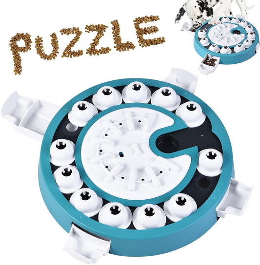 Dog Puzzle Toy Mental Stimulation - Level 3 in 1 Dogs Food Feeder Puzzle, Dog Treat Puzzle Feeder (Advanced-Mars Green Brainstorm)
