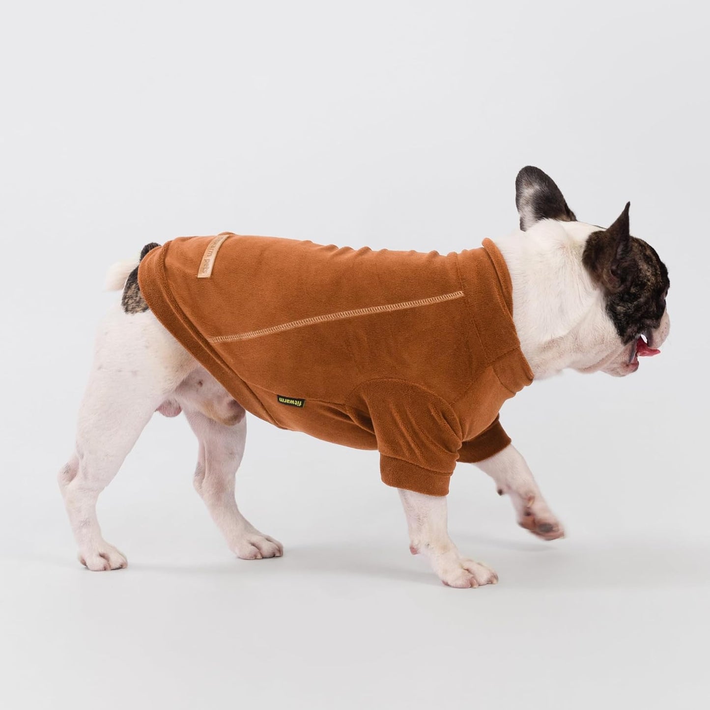 Fitwarm 3 Pack Classic Fleece Dog Sweater, Turtleneck Dog Sweatshirt, Winter Clothes for Small Dogs Boy Girl, Pet Pullover Jumper, Cat Apparel, Orange, Yellow, Coffee, Small