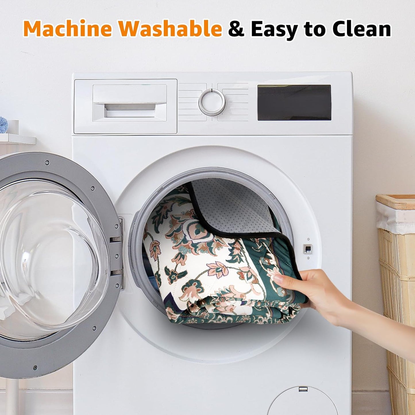 Washable Pee Pads for Dogs: 2 Pack Reusable Pee Pads for Dogs, Waterproof & Leakproof Washable Puppy Pad, Non-Slip Whelping Pee Pads & Potty Training Pad for Floor, Playpen,Crate, Couch, 18x24