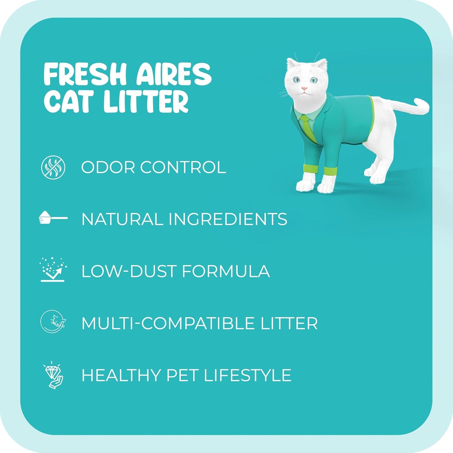 Silica Crystal Cat Litter – Unscented, Lightweight, Non-Clumping, Low Dust & Tracking, Long-Lasting Odor Control for Cats and Kittens – 6 lb Bag of Crystal Litter