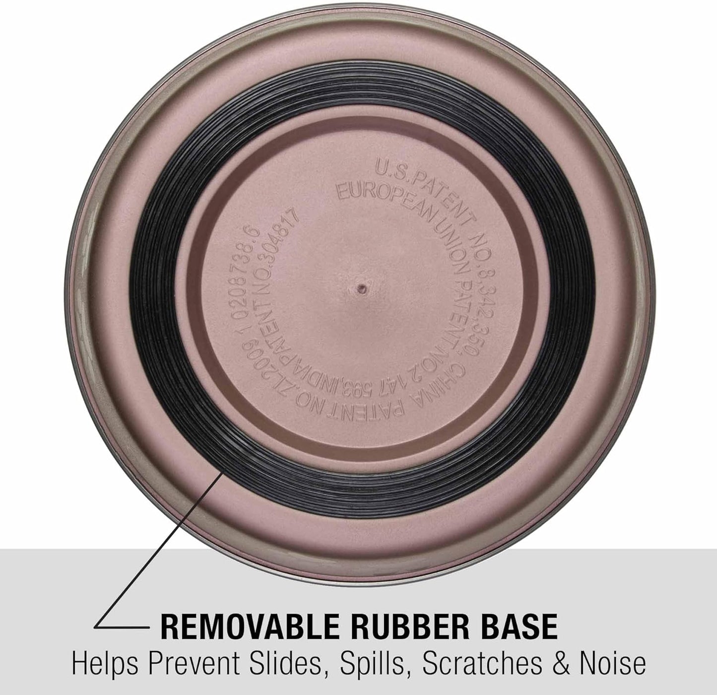 Loving Pets Bella Dog Bowls- Stainless Steel Dog & Cat Bowls - Spill Proof Dog Food Bowl, Cat Bowl, Puppy Essentials & Pet Supplies Great for Home & Travel (Small 10-20 lbs, Grape)