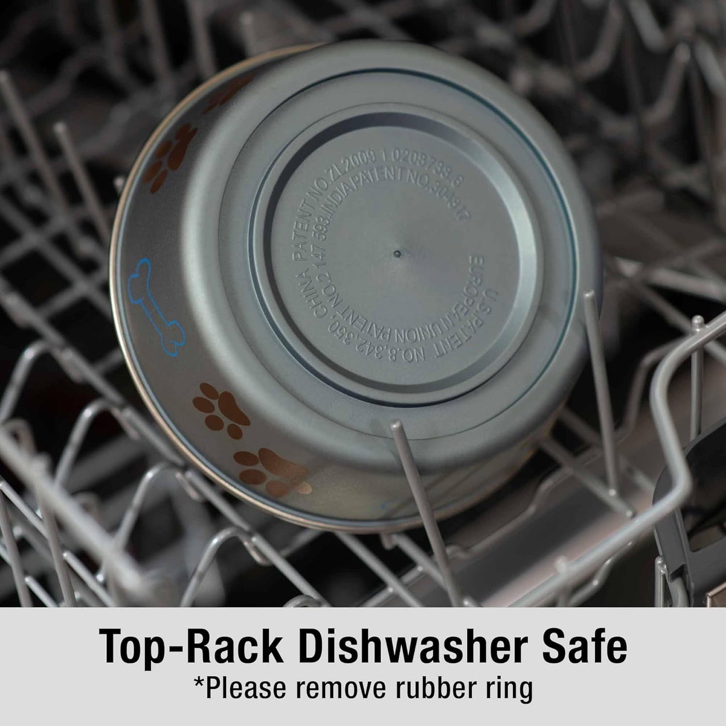 Loving Pets Bella Dog Bowls- Stainless Steel Dog & Cat Bowls - Spill Proof Dog Food Bowl, Cat Bowl, Puppy Essentials & Pet Supplies Great for Home & Travel (Small 10-20 lbs, Blueberry)