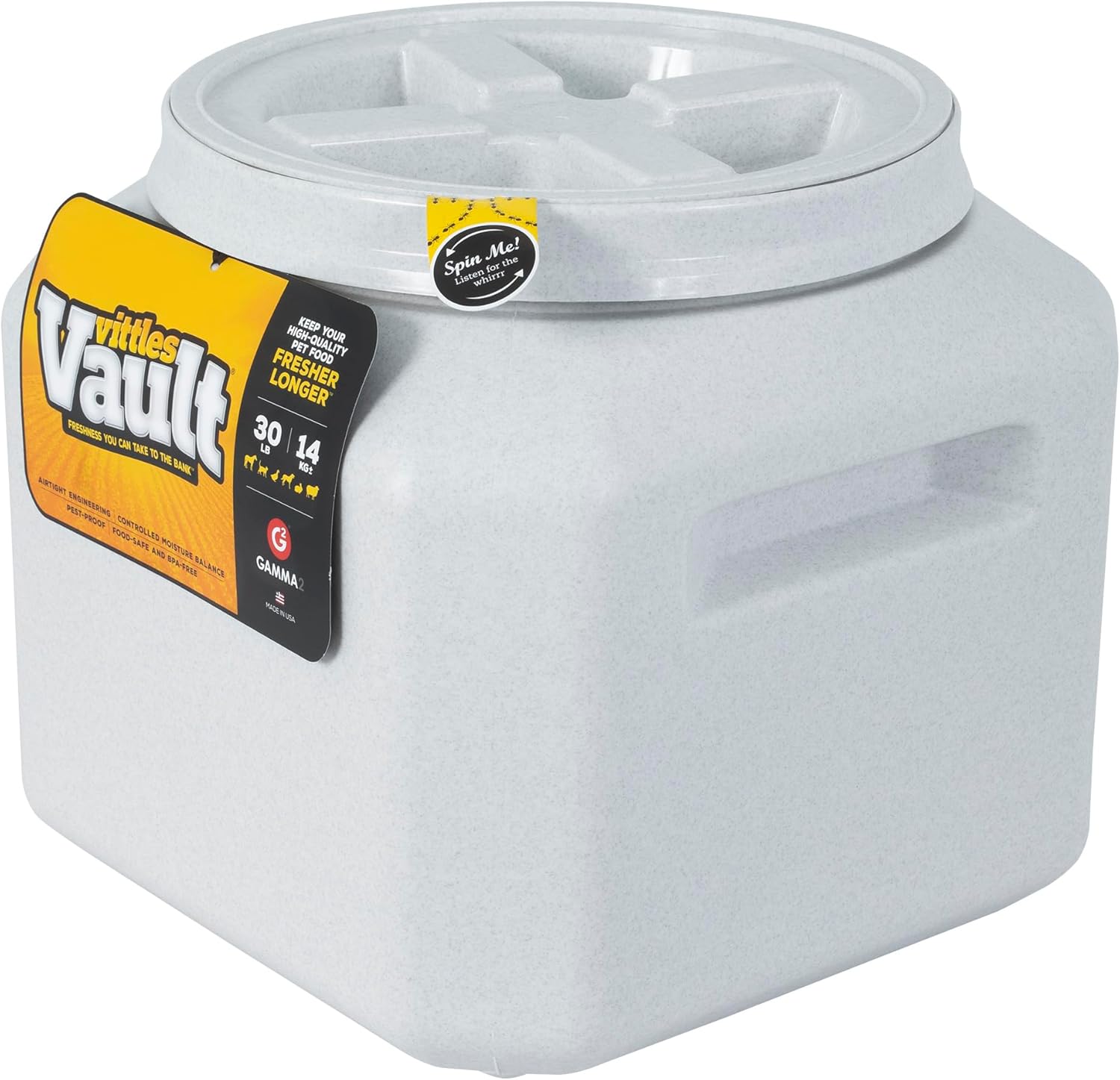 Gamma2 Vittles Vault Dog Food Storage Container with Airtight Lid, hol ...