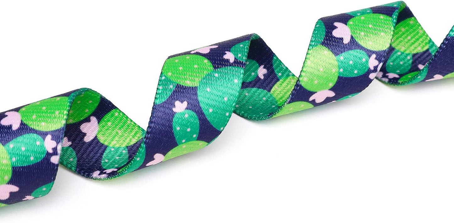 Mercano Adjustable Dog Collar - Special Design Patterns, Soft Nylon Comfortable Durable Pet Collar for Small Medium Large Dogs (M, Cactus)