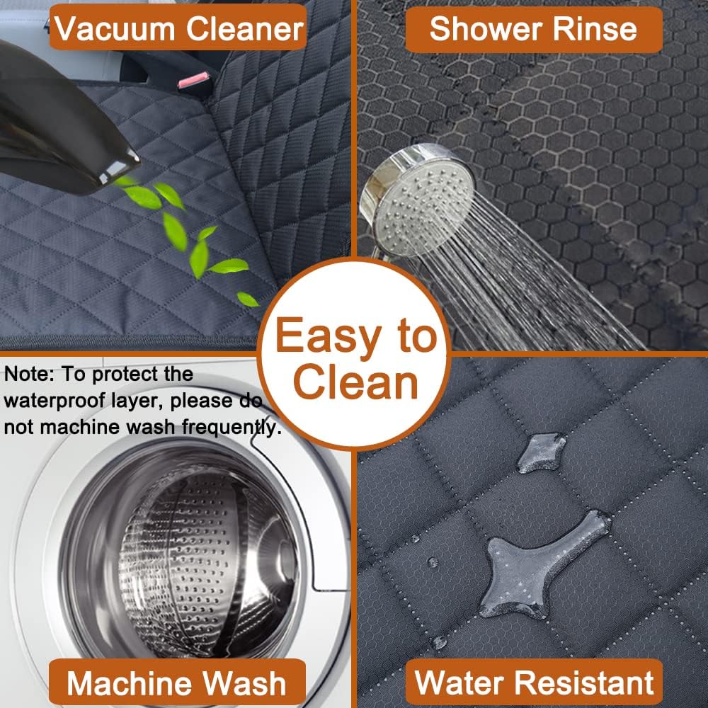 Paw Jamboree 2PCS Dog Car Front Seat Covers Scratch-Proof Pet Car Seat Cover Non-Slip Car Seat Protector for Dogs Bucket Seat Cover for Trucks, Cars & SUVs