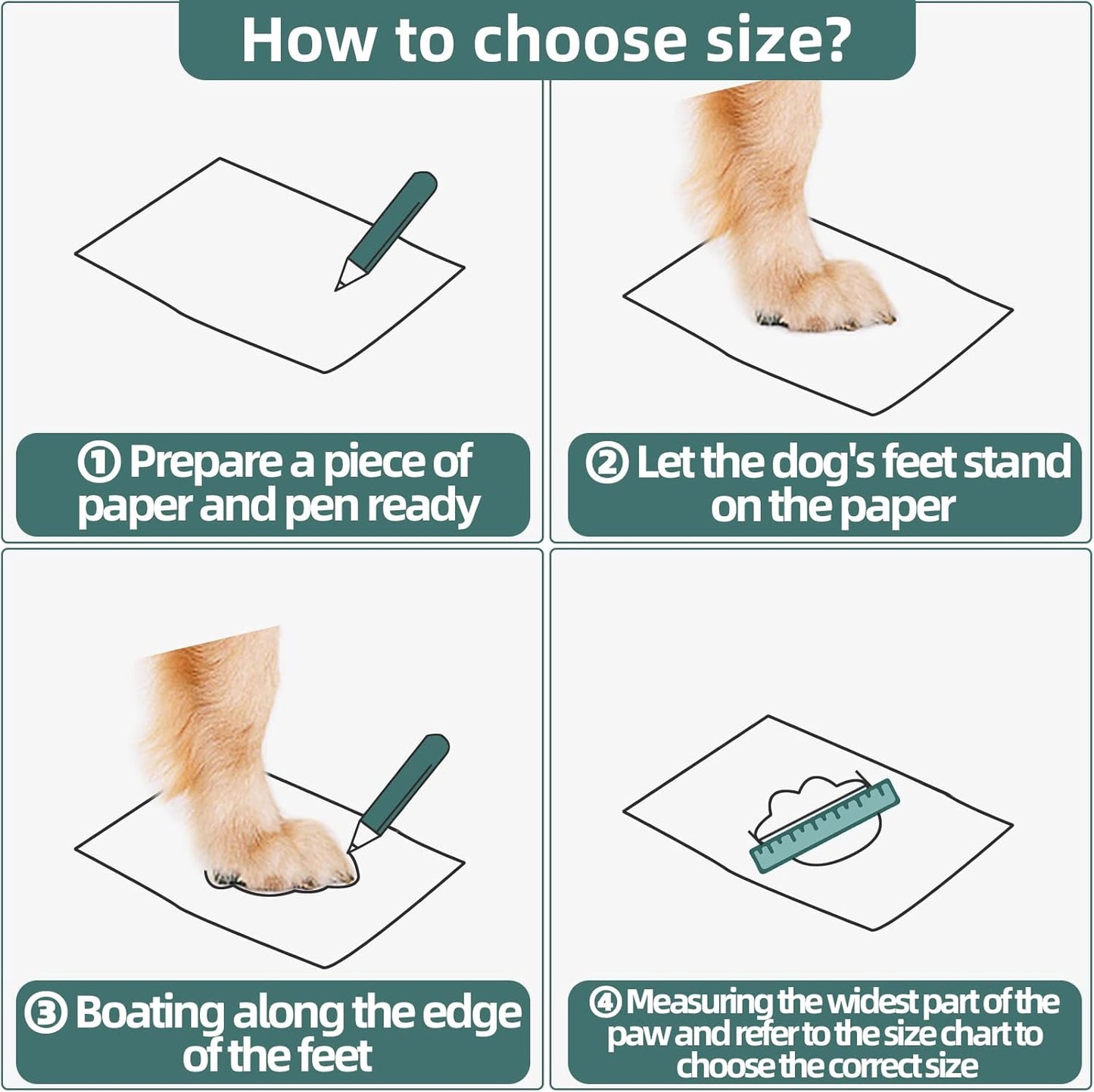 Hcpet Dog Boots for Large Dogs, Dog Shoes for Hot Pavement Winter Snow, Paw Protector Dog Booties Designed for Comfort and Breathability, Outdoor Booties for Small Medium Dogs for Hiking Black Size 7