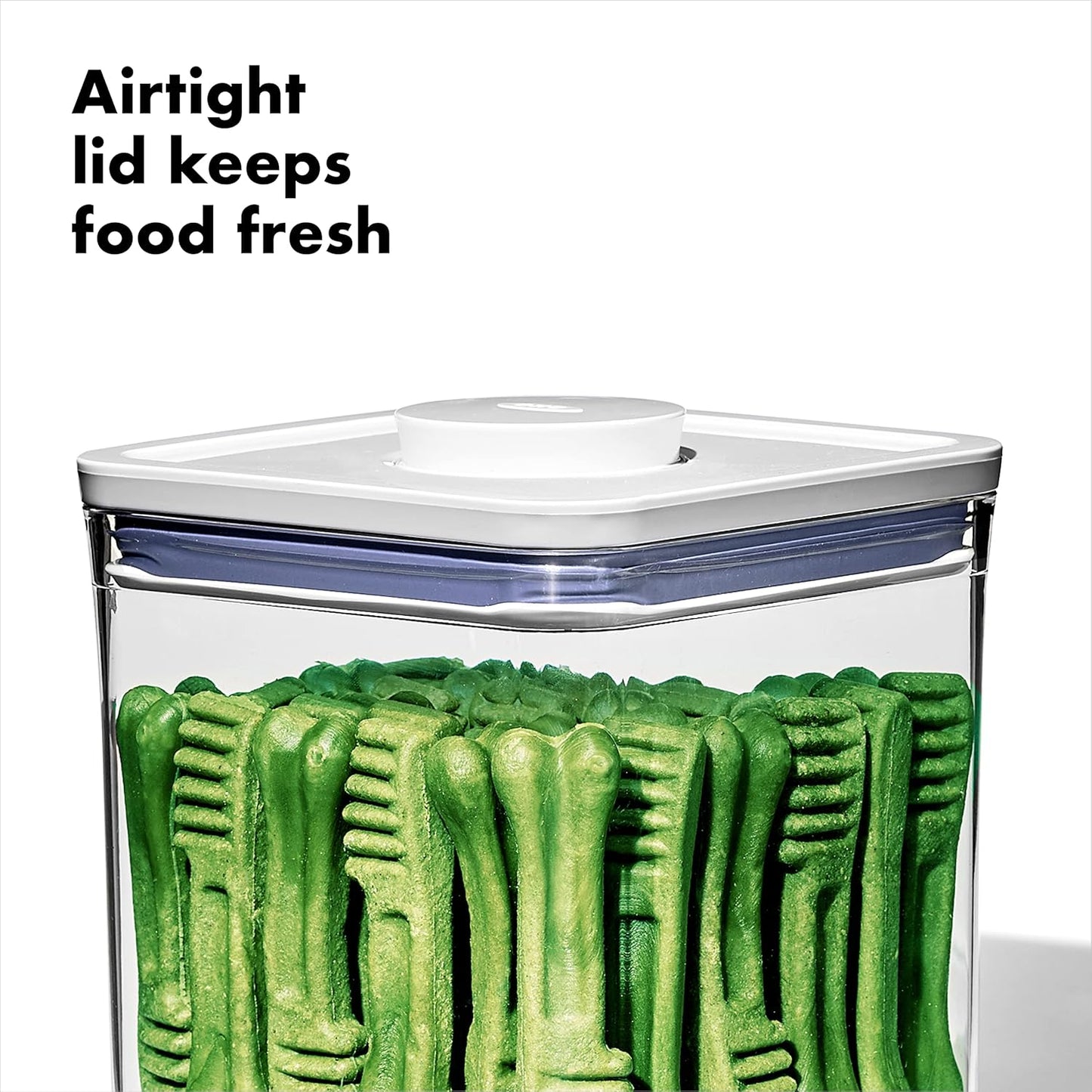 OXO Good Grips Pet POP Container – 2.8 Qt/2.6 L |Ideal for up to 3lbs of Dog Food or 2lbs of Cat Food | Airtight Dog and Cat Food Storage Container | BPA Free