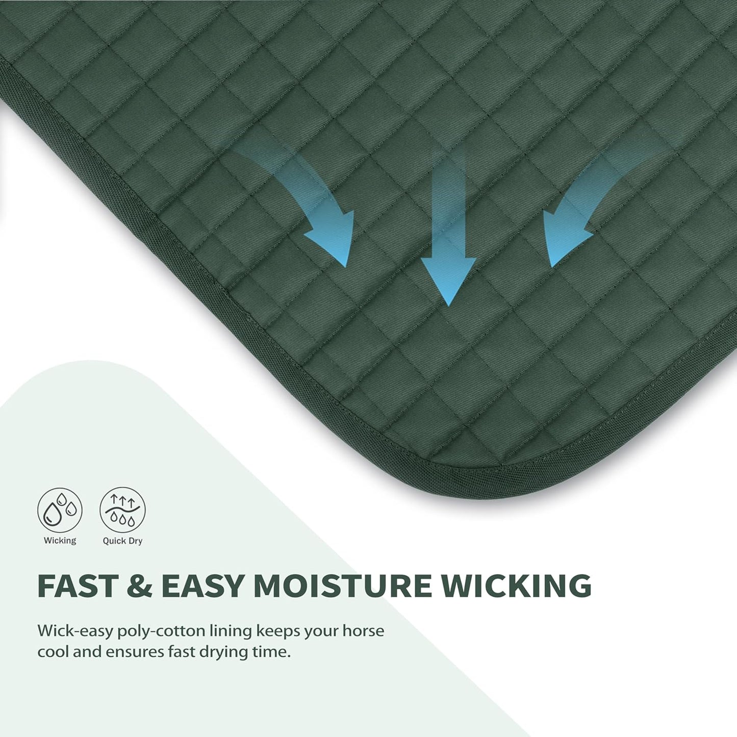 Tackmore Western Saddle Pad Breathable, Shock-Absorbing Saddle Pad