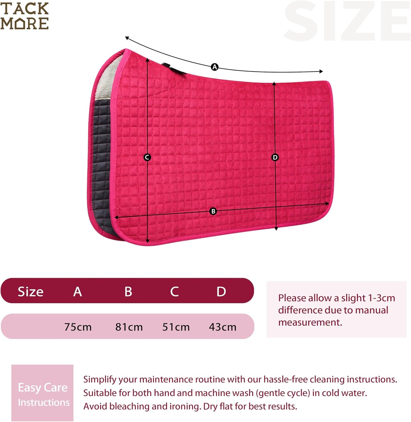 Tackmore Western Saddle Pad Breathable, Shock-Absorbing Saddle Pad