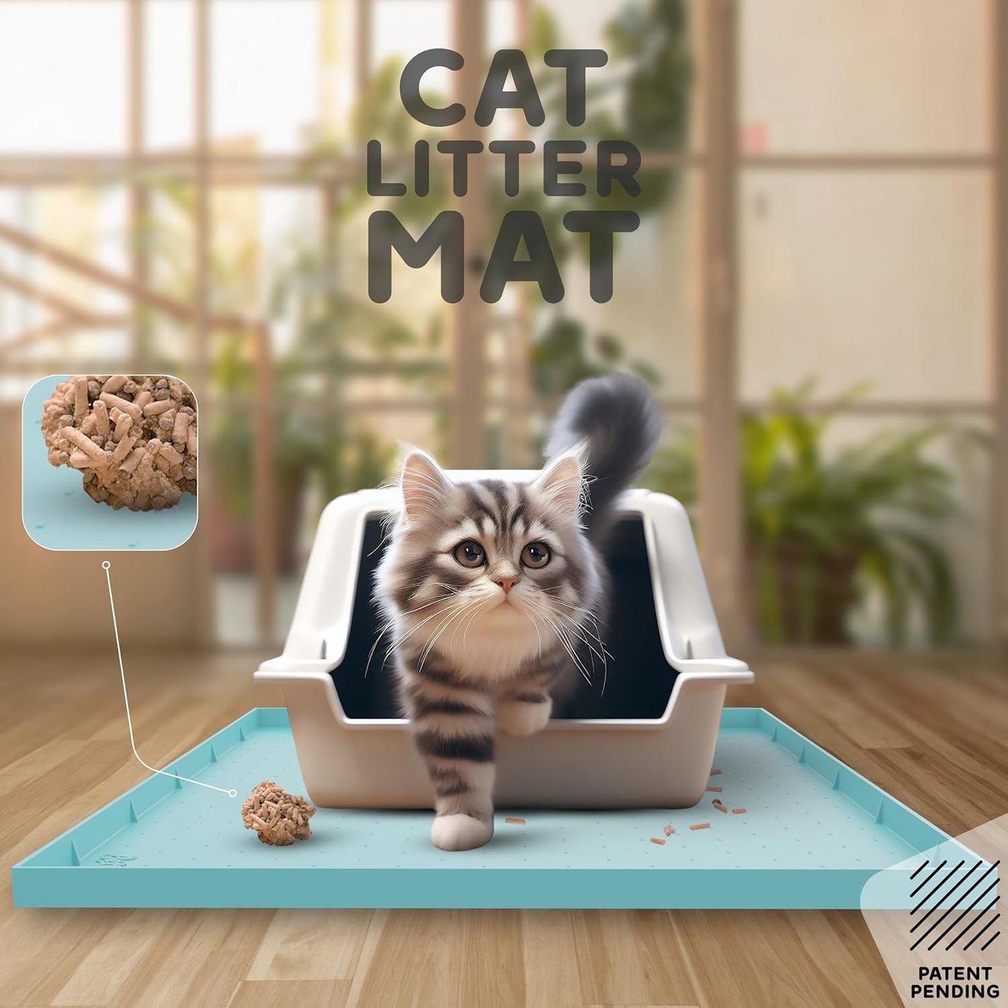 32x24x1” XL Dog Food Mat - All Purpose Under Sink Liner, Washer and Dryer Covers for The Top, Silicone Griddle Mat for Blackstone - Raised Edges Dog Mat for Food and Water Prevent Spill, Waterproof