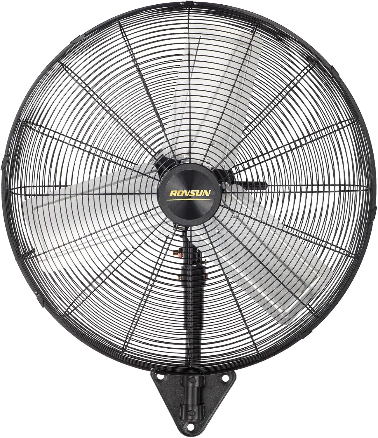 ROVSUN 30" Wall Mounted Fan, Max 10600 CFM High Velocity Industrial Wall Fan with Wide Angle Oscillating, Commercial Ventilation Use, Suit for Garage, Shop, Greenhouse, Gym, UL Listed