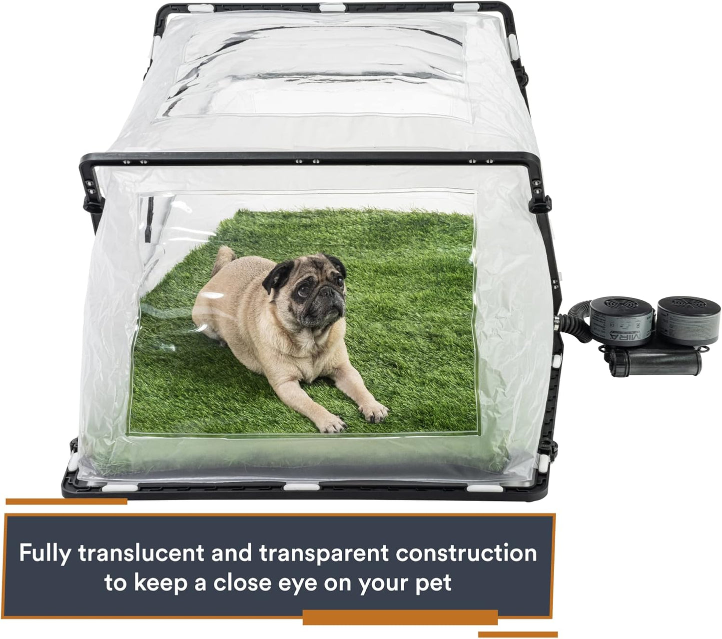 MIRA Safety FirstBreed Collapsible CBRN Animal Ark Dog Gas Mask | Military-Grade Enclosure and Protection for Dogs & Cats (Standard Kit (No MB-90 PAPR or Filters))