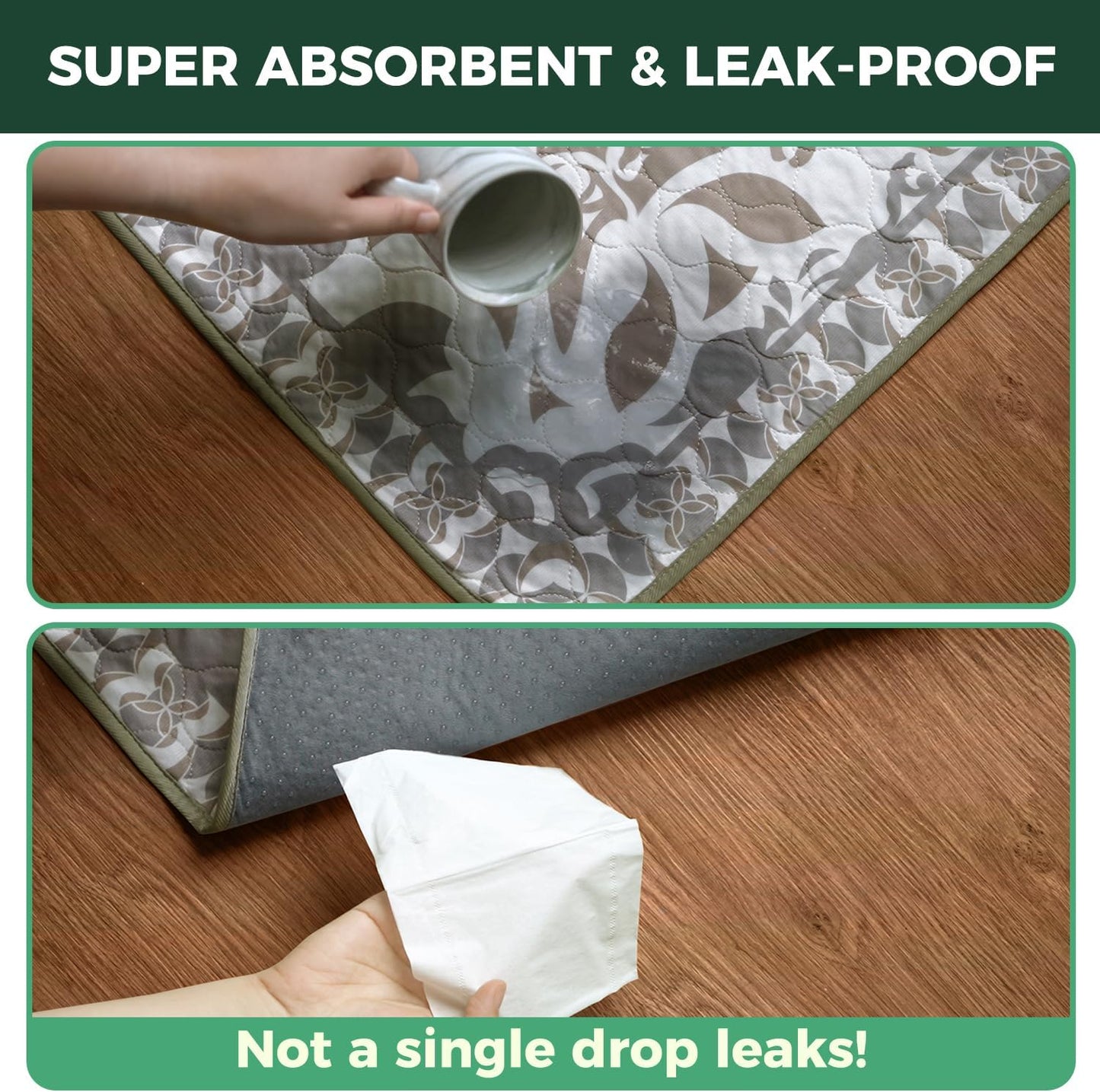 FXW Washable Pee Pads for Dogs, Puppy Pads with Super Absorbent, Specifically Designed for Potty Training, 35" Square, Boho, 2 Packs