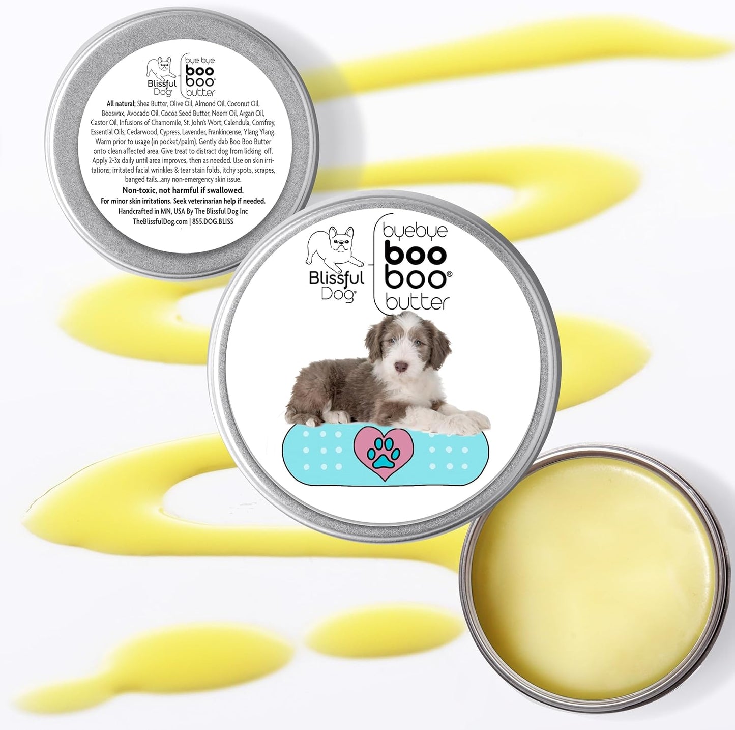 The Blissful Dog Bearded Collie Boo Boo Butter, 1 Ounce