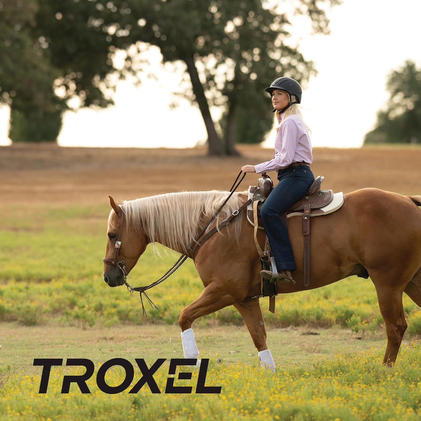 Troxel Spirit MIPS Technology Full Coverage Horse Riding Helmet, Horseback Riding Gear for Equestrians, Large (7-3/8-7-3/4), Desert Shadows