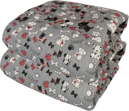 Caldwell's Pet Supply Co. 30x36 Potty Pads, Washable Pee Pads for Dogs, Reusable Pee Pad for Dogs, Puppy Potty Mat, Whelping Rug, Reusable Puppy Mat, Waterproof Rug for Dog, Medium (Set of 2)