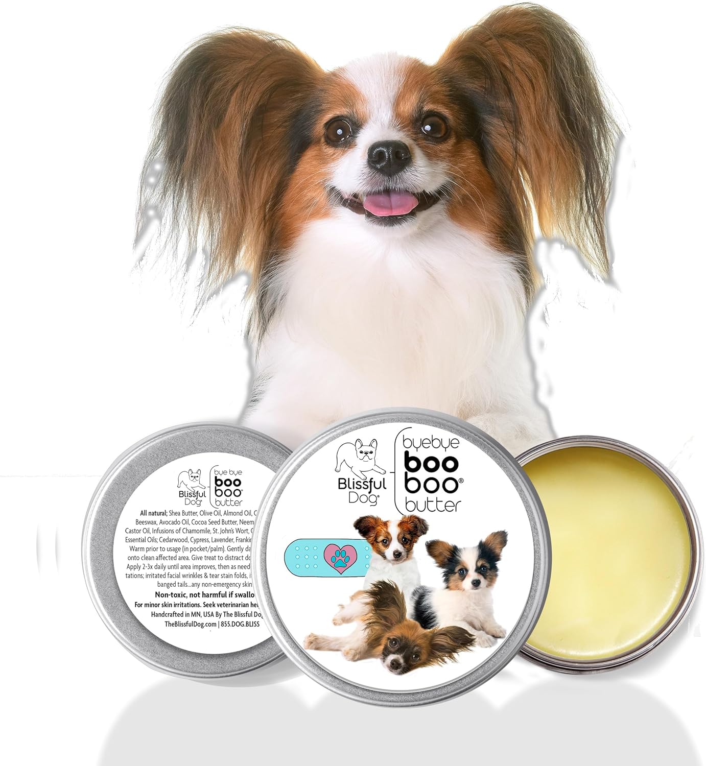 The Blissful Dog Papillon Boo Boo Butter, 1-Ounce